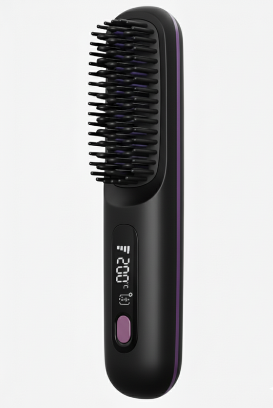 portable straightening brush